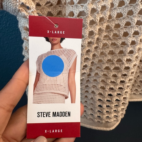 Steve Madden Beige Crochet Tank Top - Picture 4 of 4